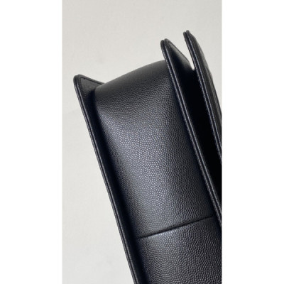 Ch@nel Boy Bag-Caviar-25CM