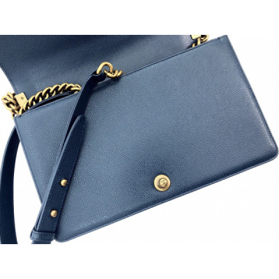 Ch@nel Boy Bag-Caviar-28CM