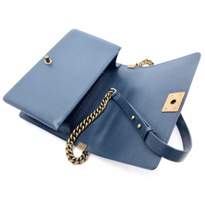 Ch@nel Boy Bag-Caviar-28CM