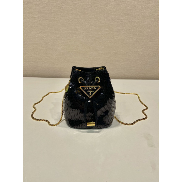 Prada Sequin Bucket 1NR016 Bag-10*12*7CM