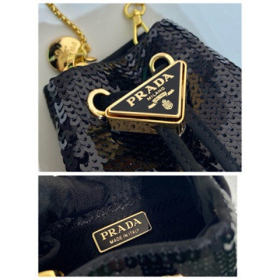 Prada Sequin Bucket 1NR016 Bag-10*12*7CM