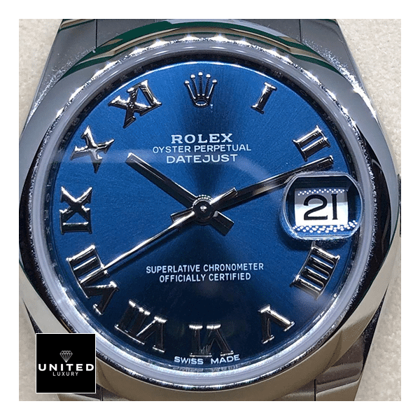 Rolex Datejust 178240-0037 Midsize Blue Steel Replica