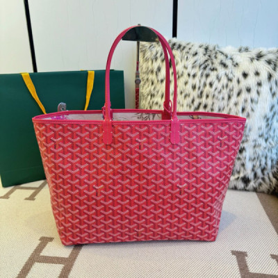 Goyard Fuchsia Pink Reversible St. Louis Tote Bag-34X15X28CM