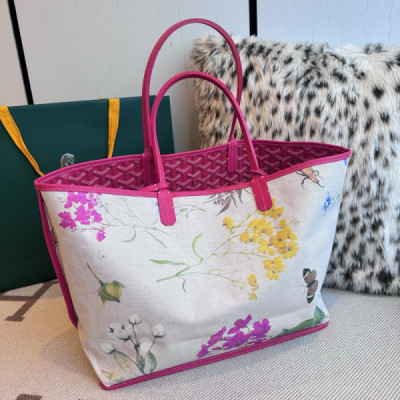 Goyard Fuchsia Pink Reversible St. Louis Tote Bag-34X15X28CM