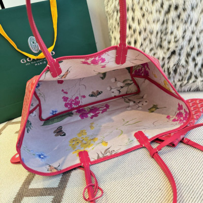 Goyard Fuchsia Pink Reversible St. Louis Tote Bag-34X15X28CM