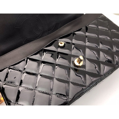 Ch@nel Flap Bag-Gold Hardware-30CM