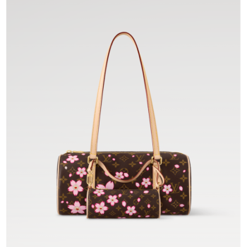 LOUIS VUITTON MURAKAMI LV X TAKASHI MURAKAMI PAPILLON CHERRY BLOSSOM M13097 (27*13*11cm)