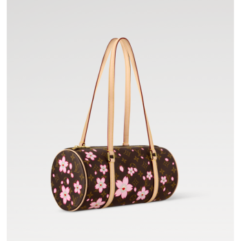 LOUIS VUITTON MURAKAMI LV X TAKASHI MURAKAMI PAPILLON CHERRY BLOSSOM M13097 (27*13*11cm)