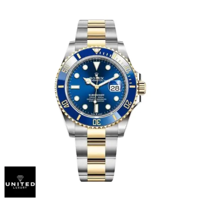 Rolex Submariner Date Two Tone Blue Dial 16613 Replica