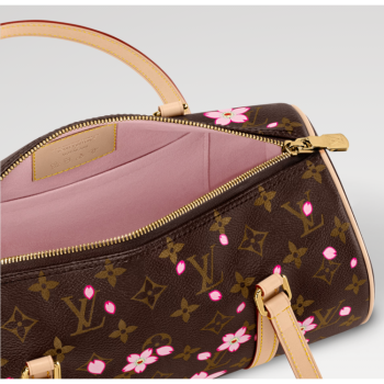 LOUIS VUITTON MURAKAMI LV X TAKASHI MURAKAMI PAPILLON CHERRY BLOSSOM M13097 (27*13*11cm)
