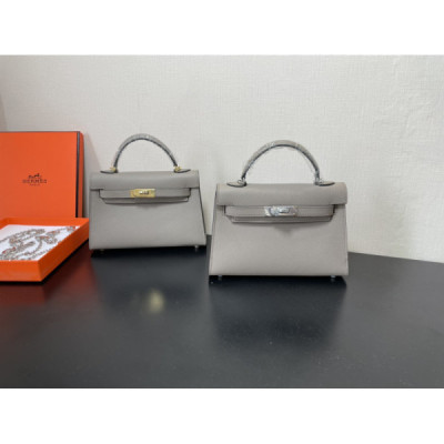 Hermes Kelly-Gold&Silver Hardware-19CM