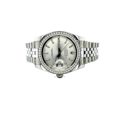 Rolex Datejust 116284 Diamond Bezel Silver Dial Replica