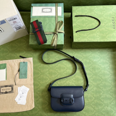 Gucci 1955 Horsebit Shoulder Bag-20.6*14.4*5.1CM