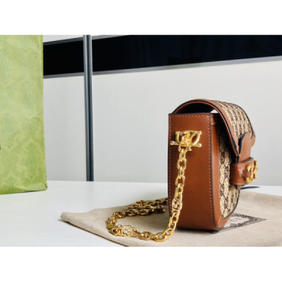Gucci 1955 Horsebit Shoulder Bag-20.6*14.4*5.1CM
