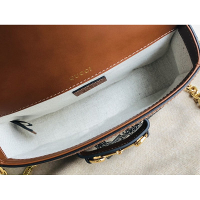 Gucci 1955 Horsebit Shoulder Bag-20.6*14.4*5.1CM