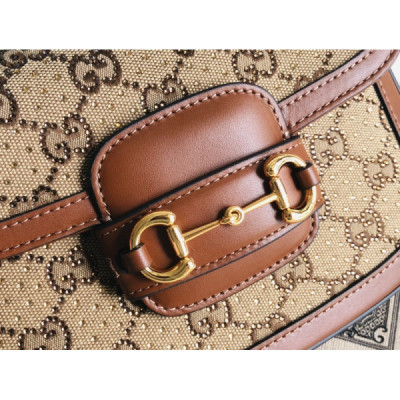 Gucci 1955 Horsebit Shoulder Bag-20.6*14.4*5.1CM