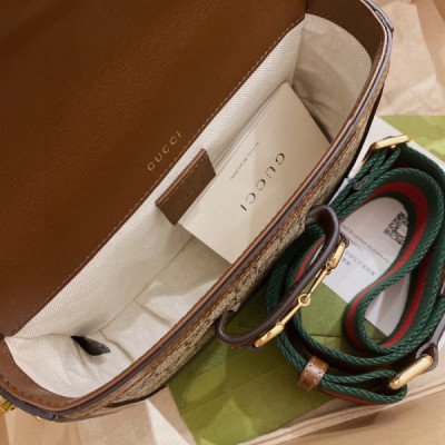 Gucci 1955 Horsebit Shoulder Bag-20.6*14.4*5.1CM