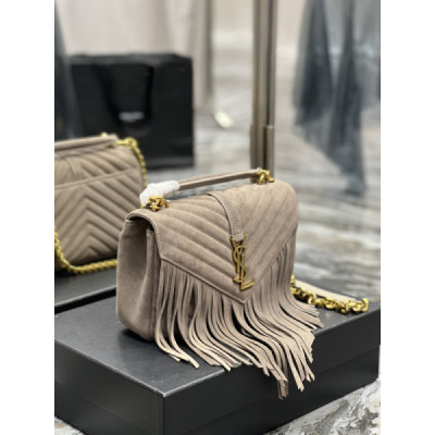 YS L Monogram College Bag-24*17*7CM