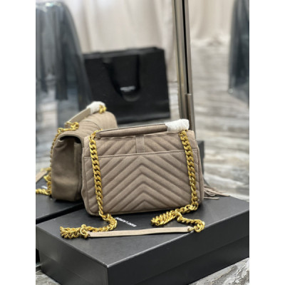 YS L Monogram College Bag-24*17*7CM