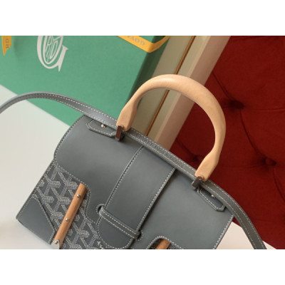 Goyard Coated Canvas and Leather Saigon Top Handle Bag-21CM