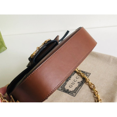 Gucci 1955 Horsebit Shoulder Bag-20.6*14.4*5.1CM