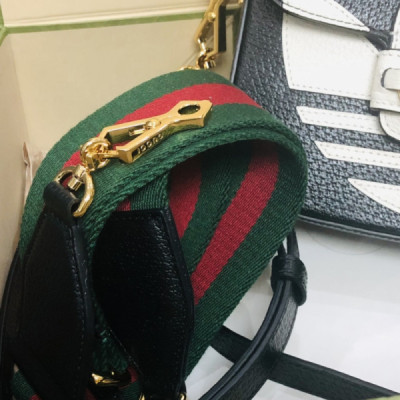 Adidasx Gucci 1955 Horsebit Shoulder Bag-20.6*14.4*5.1CM