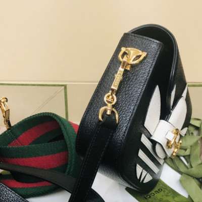 Adidasx Gucci 1955 Horsebit Shoulder Bag-20.6*14.4*5.1CM