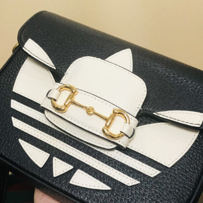 Adidasx Gucci 1955 Horsebit Shoulder Bag-20.6*14.4*5.1CM