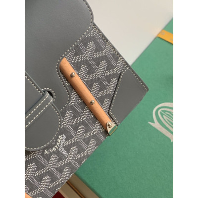 Goyard Coated Canvas and Leather Saigon Top Handle Bag-21CM