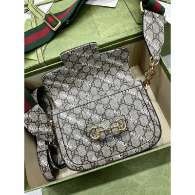 Gucci&Balenciaga 1955 Horsebit Bag-21/13/9CM