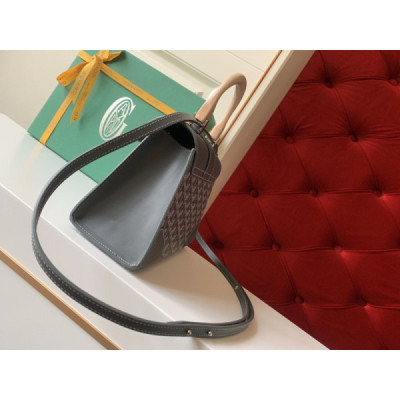 Goyard Coated Canvas and Leather Saigon Top Handle Bag-21CM