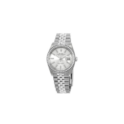 Rolex Datejust 116284 Diamond Bezel Silver Dial Replica