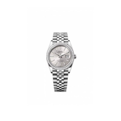 Rolex Datejust 116284 Diamond Bezel Silver Dial Replica