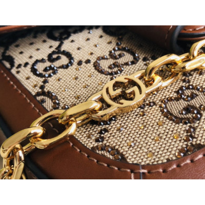 Gucci 1955 Horsebit Shoulder Bag-20.6*14.4*5.1CM