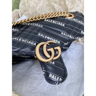 Gucci&Balenciaga Marmont Bag-26*15*7CM
