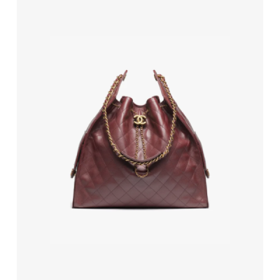 CH@NEL 25 LARGE HOBO BAG OIL WAX CALFSKIN（40*30*15cm）