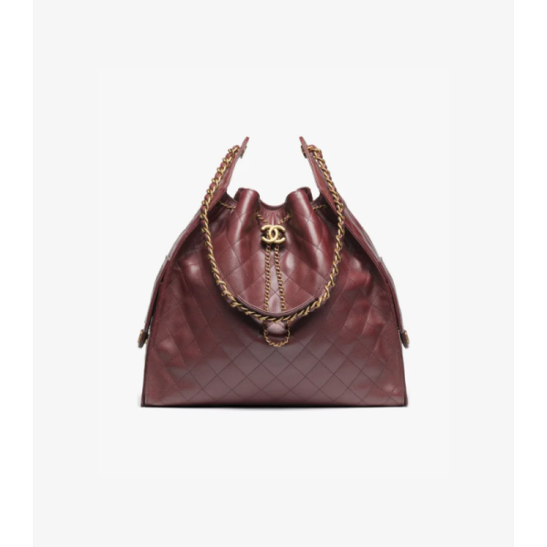 CH@NEL 25 LARGE HOBO BAG OIL WAX CALFSKIN（40*30*15cm）