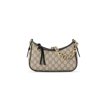 GUCCI GG EMBLEM SMALL SHOULDER BAG 847447 (24*16.5*5.5cm)