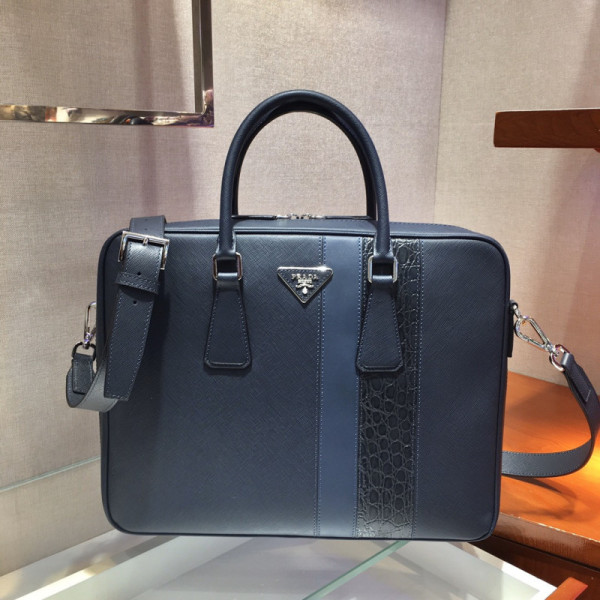 Prada Saffiano Top HandleBag-2VE011D-36*28*6.5CM
