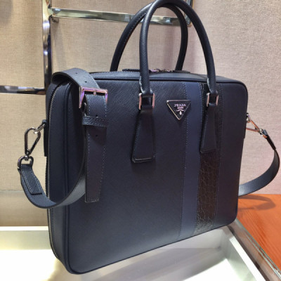Prada Saffiano Top HandleBag-2VE011D-36*28*6.5CM