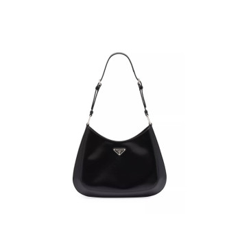 PRADA CLEO BRUSHED LEATHER SHOULDER BAG
