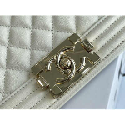 Ch@nel Boy Bag-Caviar-20CM