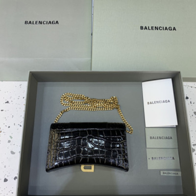 Balenciaga Hourglass Wallet On Chain-19*4*12CM