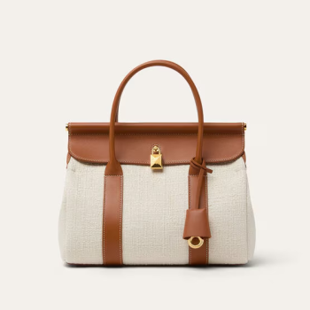 LORO PIANA Loom bag L25 Cotton&Calfskin