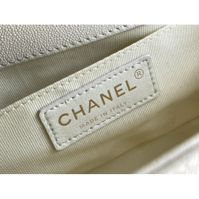 Ch@nel Boy Bag-Caviar-20CM