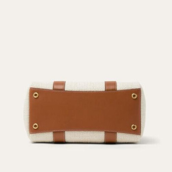 LORO PIANA Loom bag L25 Cotton&Calfskin