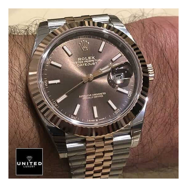 Rolex Datejust 126331 Everose Gold Automatic Chocolate Dial Jubilee Replica