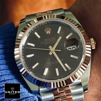 Rolex Datejust 126331 Everose Gold Automatic Chocolate Dial Jubilee Replica