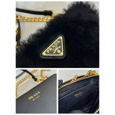 Prada 1NR015 Double Triangle Bag -15*10*5CM