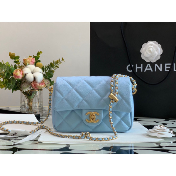 Ch@nel Flap Bag-13*19*6CM